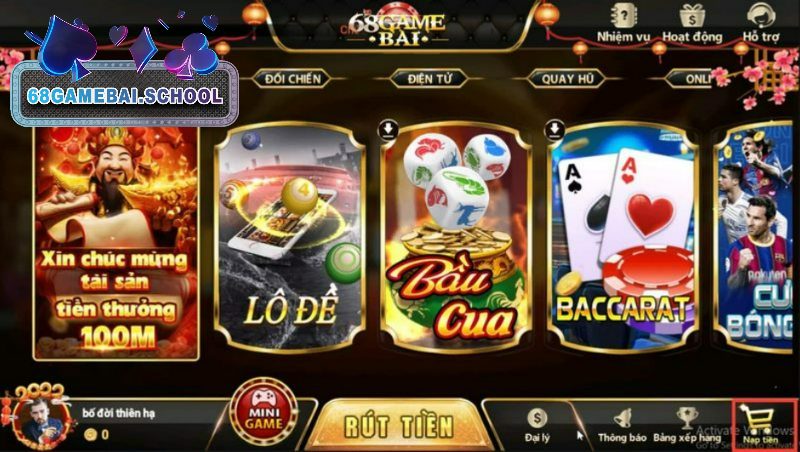 Kho game đẳng cấp tại Game Bài 68 đều phát hành từ những nhà cung cấp lớn