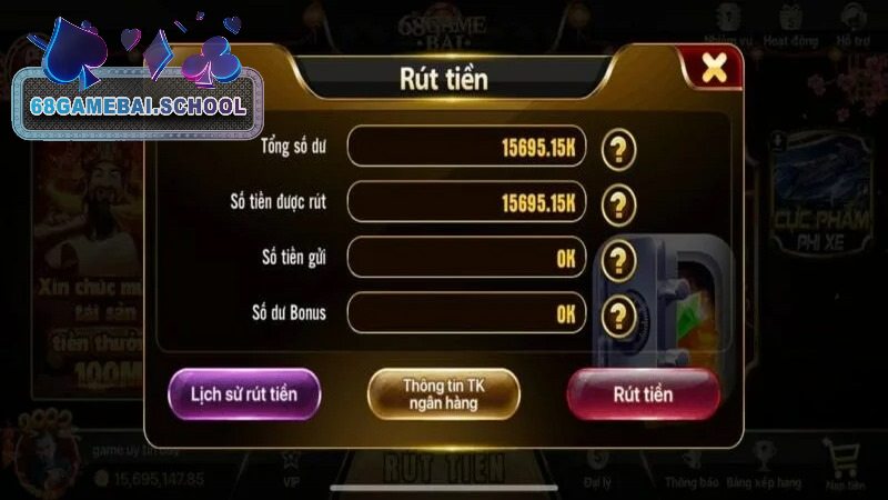 Quy trình thanh toán tại Game Bài 68 chi tiết cho người mới